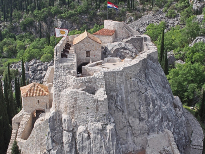 Konavle valley and Falcon fortress